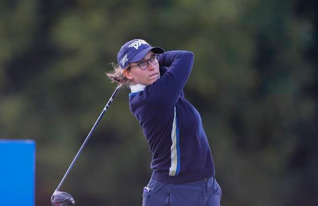 29th August 2024; The O& x2019;Meara Course at Carton House, Maynooth, County Kildare, Ireland; KPMG Womens Irish Open Golf, Round 1; Virginia Elena Carta (ITA) teeing off on the 17th hole  ActionPlus12686929 PeterxFitzpatrick