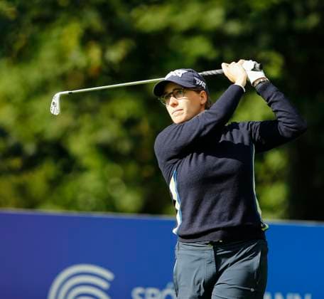 29th August 2024; The O& x2019;Meara Course at Carton House, Maynooth, County Kildare, Ireland; KPMG Womens Irish Open Golf, Round 1; Virginia Ellena Carta (ITA) tees off on the 14th hole  ActionPlus12686898 PeterxFitzpatrick