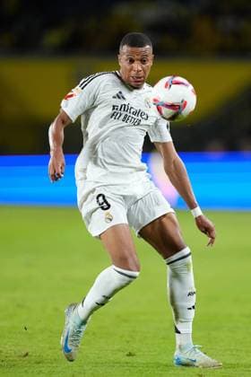 August 30, 2024, Las Palmas De Gran Canaria, Las Palmas, SPAIN: Kylian Mbappe of Real Madrid in action during the Spanish League, LaLiga EA Sports, football match played between UD Las Palmas and Real Madrid at Gran Canaria stadium on August 29, 2024, in Las Palmas de Gran Canaria, Spain. Las Palmas De Gran Canaria SPAIN - ZUMAa181 20240830_zaa_a181_043 Copyright: xOscarxJ.xBarrosox