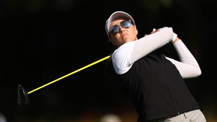 2024 KPMG Women s Irish Open, Carton House, Kildare 30 8 2024 Kristin Sim tees off on the 13th Kristin Sim tees off on the 13th 30 8 2024  Copyright: x INPHO BenxBradyx BB4_1270