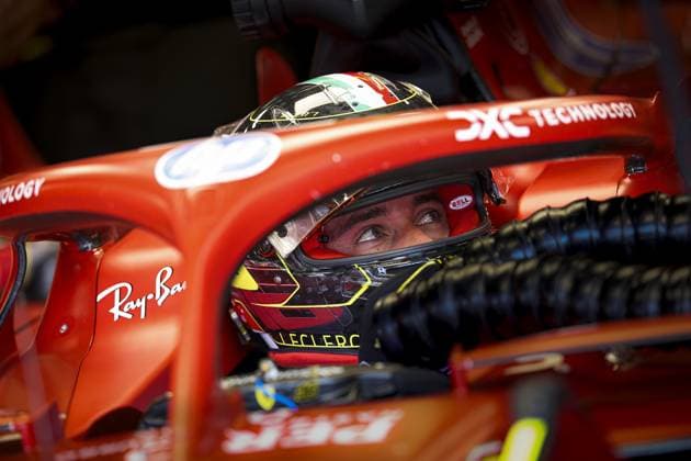 LECLERC Charles (mco), Scuderia Ferrari SF-24, portrait during the Formula 1 Pirelli Gran Premio d’Italia 2024, Italian Grand Prix 2024, 16th round of the 2024 Formula One World Championship, WM, Weltmeisterschaft from August 30 to September 1, 2024 on the Autodromo Nazionale Monza, in Monza, Italy - F1 - ITALIAN GRAND PRIX 2024 DPPI Panoramic  240830_R16_ITALIA_DP_EA015909