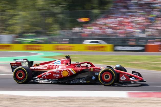 Charles Leclerc Scuderia Ferrari HP in the chicane Prima Variante, 1 Free Practice, Italian Grand Prix, Motorsport, Men, Formula 1, 30 08 2024 Monza Lombardy Italy Copyright: xkolbert-press ChristianxKolbertx