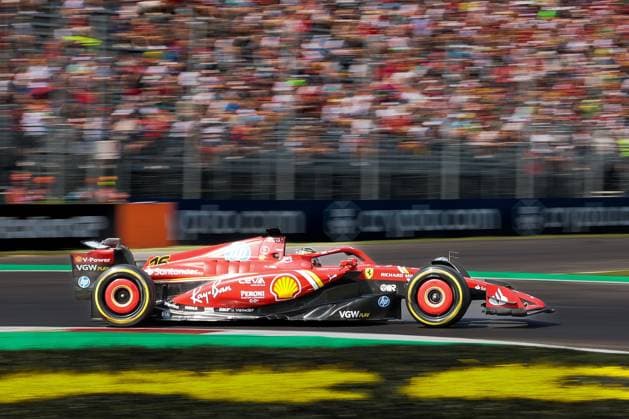 Charles Leclerc Scuderia Ferrari HP in the chicane Prima Variante, 1 Free Practice, Italian Grand Prix, Motorsport, Men, Formula 1, 30 08 2024 Monza Lombardy Italy Copyright: xkolbert-press ChristianxKolbertx