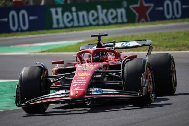 Foto IPP Enrico Schiavi Monza 30-08-2024 Formula 1 F1 Gran Premio di Italia 2024 FP1 nella foto: Charles Leclerc - Ferrari Monza italy  Copyright: xR4924_italyphotopressx