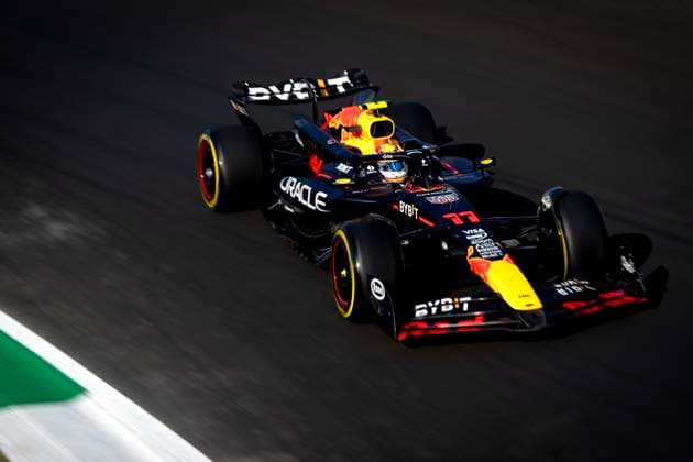 MONZA - Sergio Perez (Red Bull Racing) in action during the 2nd free practice on the Monza circuit in the run-up to the Italian Grand Prix. ANP SANDER KONING xVIxANPxSportx xxANPxIVx 507128831 originalFilename: 507128831.jpg