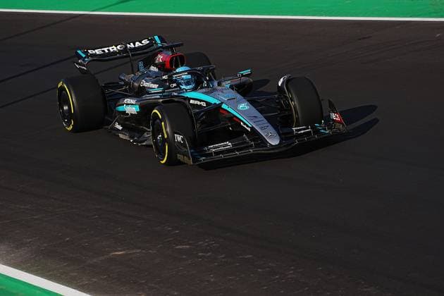 FORMULA 1 PIRELLI GRAN PREMIO D ITALIA 2024 30 08 2024, Autodromo Nazionale di Monza, Monza, FORMULA 1 PIRELLI GRAN PREMIO D ITALIA 2024 ,in the picture George Russell GBR , Mercedes AMG Petronas Formula One Team nordphotoxGmbHx xBratic nph00250