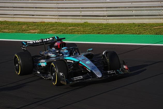 FORMULA 1 PIRELLI GRAN PREMIO D ITALIA 2024 30 08 2024, Autodromo Nazionale di Monza, Monza, FORMULA 1 PIRELLI GRAN PREMIO D ITALIA 2024 ,in the picture George Russell GBR , Mercedes AMG Petronas Formula One Team nordphotoxGmbHx xBratic nph00250