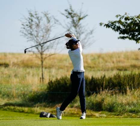 30th August 2024; The O& x2019;Meara Course at Carton House, Maynooth, County Kildare, Ireland; KPMG Womens Irish Open Golf, Round 2; Karla Davidson Spilkvos (CZE) tees off on the 13th hole  ActionPlus12687025 PeterxFitzpatrick
