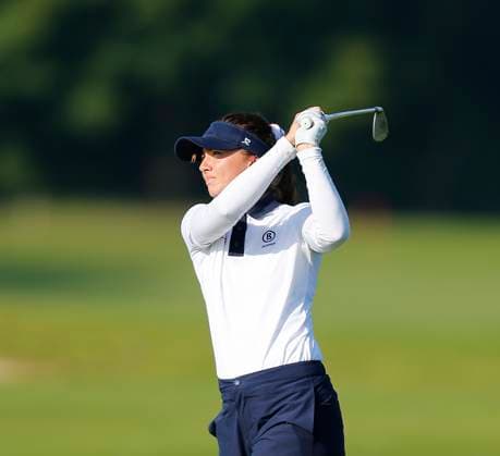 30th August 2024; The O& x2019;Meara Course at Carton House, Maynooth, County Kildare, Ireland; KPMG Womens Irish Open Golf, Round 2; Karla Davidson Spilkvos (CZE) take her second shot on the 12 fairway  ActionPlus12687056 PeterxFitzpatrick