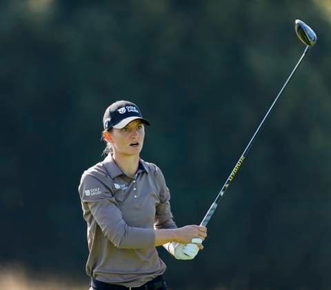 30th August 2024; The O& x2019;Meara Course at Carton House, Maynooth, County Kildare, Ireland; KPMG Womens Irish Open Golf, Round 2; Anne Van Dam (NED) Reacts to a bad tee shot on the 17th hole  ActionPlus12687084 PeterxFitzpatrick