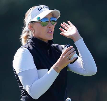 30th August 2024; The O& x2019;Meara Course at Carton House, Maynooth, County Kildare, Ireland; KPMG Womens Irish Open Golf, Round 2; Kristin Sim (NOR) gets ready to tee off on the 17th hole  ActionPlus12687087 PeterxFitzpatrick