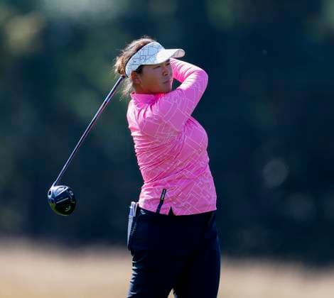 30th August 2024; The O& x2019;Meara Course at Carton House, Maynooth, County Kildare, Ireland; KPMG Womens Irish Open Golf, Round 2; Trichat Cheenglab (THA) Tees off on the 17th hole  ActionPlus12687089 PeterxFitzpatrick
