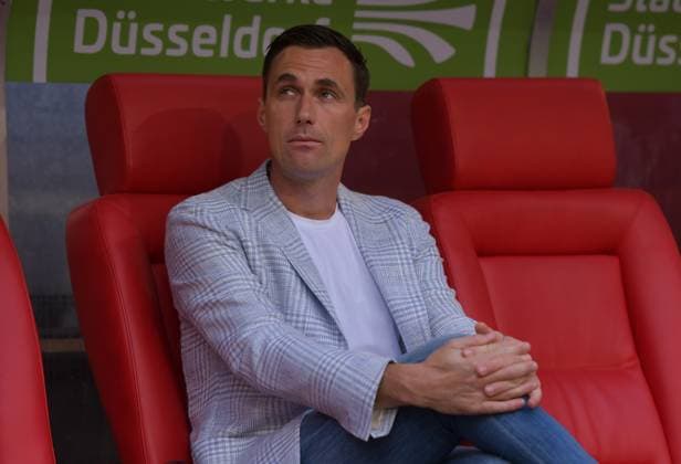 30 08 2024, xblx, Fußball 2 Bundesliga, Fortuna Duesseldorf Hannover 96 emspor, v l Marcus Mann Sportdirektor Hannover 96 DFL DFB REGULATIONS PROHIBIT ANY USE OF PHOTOGRAPHS as IMAGE SEQUENCES and or QUASI VIDEO Duesseldorf