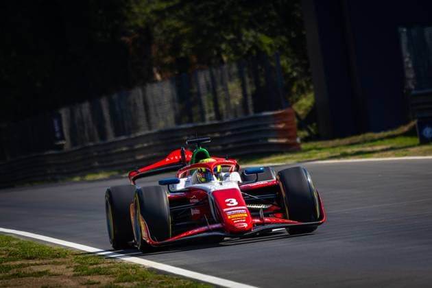 03 BEARMAN Oliver (gbr), Prema Racing, Dallara F2 2024, action during the 11th round of the 2024 FIA Formula 2 Championship from August 30 to September 1, 2024 on the Autodromo Nazionale Monza, in Monza, Italy - AUTO - FORMULA 2 2024 - MONZA DPPI Panoramic  240830_R16_ITALIA_DP_MON_GP_DL-2997