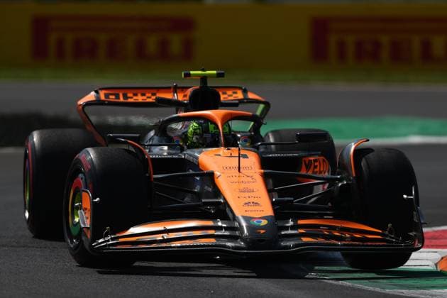 Lando Norris (GBR) - McLaren Formula 1 Team - McLaren MCL38 - Mercedes during Practice session, Aug 30, of Formula 1 Pirelli Gran Premio d Italia 2024, scheduled to take place at Autodromo Nazionale di Monza track in Monza (MB) Italy - Aug 29 to Sept 1, 2024  Copyright: xAlessioxDexMarco IPAxSportx xipax xx IPA_49201529 IPA_Agency_IPA49201529