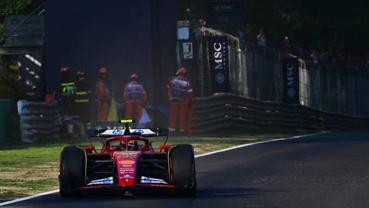 Monza: NoöÃ‚Â°55 Carlos Sainz MEX Scuderia Ferrari during Formula 1 - Pirelli Gran Premio d Italia 2024 - Practice 1 and Practice 2, Formula 1 Championship in Monza, Italy, August 30 2024 - Formula 1 - Formula 1 - Pirelli Gran Premio d Italia 2024 - Practice 1 and Practice 2  - ZUMAp169 20240830_zsa_p169_351 Copyright: xOttoxMoretti IPAxSportx