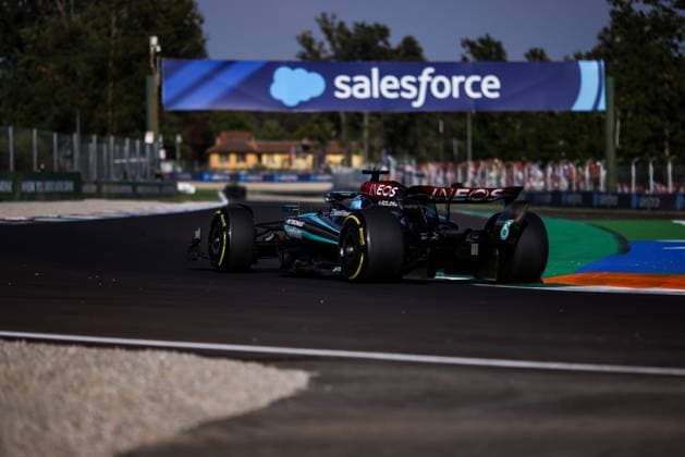 63 George Russell GBR, Mercedes AMG Petronas F1 Team , F1 Grand Prix of Italy at Autodromo Nazionale Monza on August 30, 2024 in Monza, Italy Photo by HOCH ZWEI Monza Italy