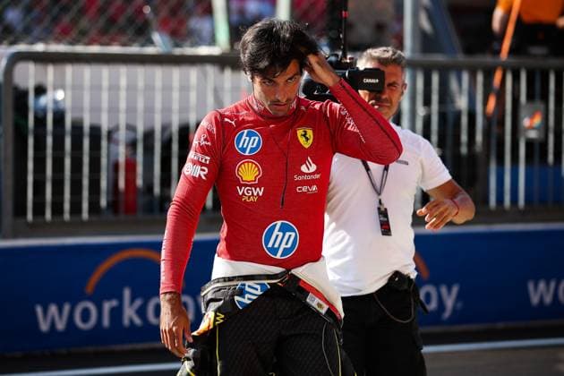 55 Carlos Sainz ESP, Scuderia Ferrari HP , F1 Grand Prix of Italy at Autodromo Nazionale Monza on August 30, 2024 in Monza, Italy Photo by HOCH ZWEI Monza Italy