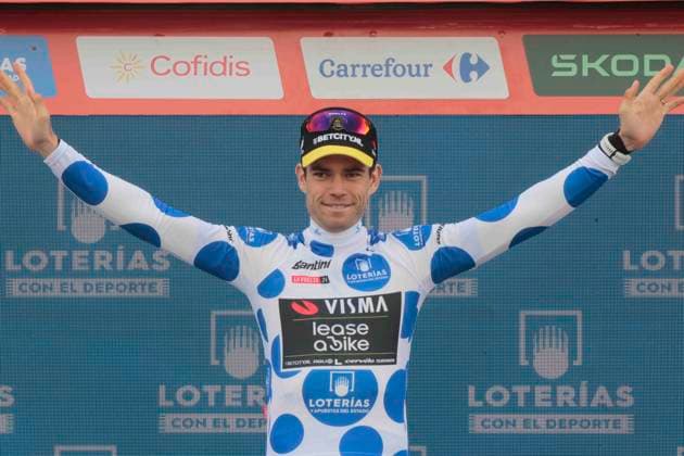 Sport Bilder des Tages 30-08-2024 Vuelta A Espana; Tappa 13 Lugo - Puerto De Ancares; 2024, Visma - Lease A Bike; Van Aert, Wout; Puerto De Ancares; 