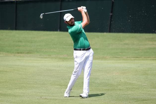 ATLANTA, GA - AUGUST 30: Patrick Cantlay (USA) during the second round of the 2024 FedExCup Playoffs Tour Championship on August 30, 2024 at East Lake Golf Club in Atlanta, Georgia. (Photo by Michael Wade Icon Sportswire) GOLF: AUG 30 PGA, Golf Herren FedExCup Playoffs - TOUR Championship EDITORIAL USE ONLY Icon08302455