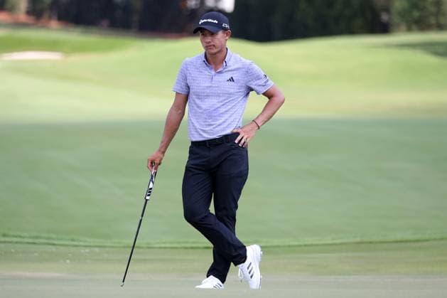 ATLANTA, GA - AUGUST 30: Colin Morikawa (USA) during the second round of the 2024 FedExCup Playoffs Tour Championship on August 30, 2024 at East Lake Golf Club in Atlanta, Georgia. (Photo by Michael Wade Icon Sportswire) GOLF: AUG 30 PGA, Golf Herren FedExCup Playoffs - TOUR Championship EDITORIAL USE ONLY Icon08302477