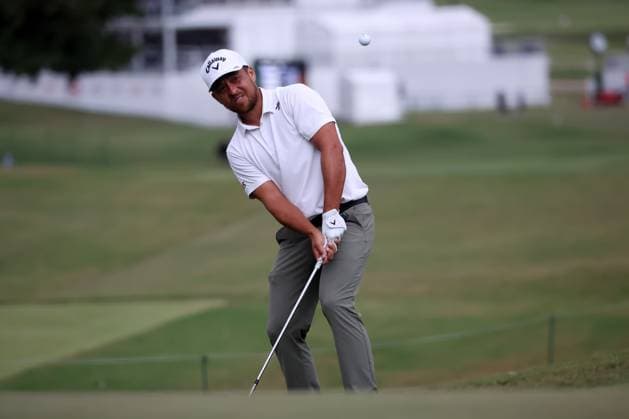 ATLANTA, GA - AUGUST 30: Xander Schauffele (USA) during the second round of the 2024 FedExCup Playoffs Tour Championship on August 30, 2024 at East Lake Golf Club in Atlanta, Georgia. (Photo by Michael Wade Icon Sportswire) GOLF: AUG 30 PGA, Golf Herren FedExCup Playoffs - TOUR Championship EDITORIAL USE ONLY Icon08302484