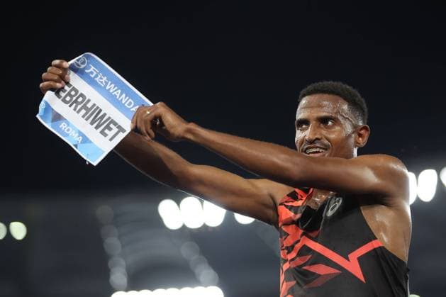 Bilder des Jahres 2024, Sport 08 August Sport Themen der Woche KW35 Rome, Italy 30.08.2024 : GEBRHIWET Hagos win 5000M MEN during athletic competition Golden Gala Pietro Mennea Rome 2024 - Diamond League at Stadio Olimpico in Rome on August 30, 2024.  Copyright: xMarcoxIacobucci IPAxSportx xipa-x xx IPA_49213960 IPA_Agency_IPA49213960
