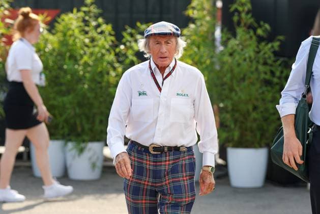 Racing legend Sir Jackie Stewart arrives in the paddock, Paddock, 3 Free Practice, Italian Grand Prix, Motorsport, Men, Formula 1, 31 08 2024 Monza Lombardy Italy Copyright: xkolbert-press ChristianxKolbertx