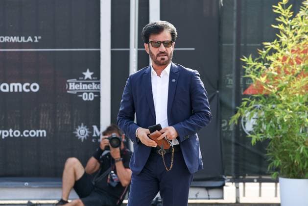 FIA President Mohammed bin Sulayem arrives in the paddock, Paddock, 3 Free Practice, Italian Grand Prix, Motorsport, Men, Formula 1, 31 08 2024 Monza Lombardy Italy Copyright: xkolbert-press ChristianxKolbertx
