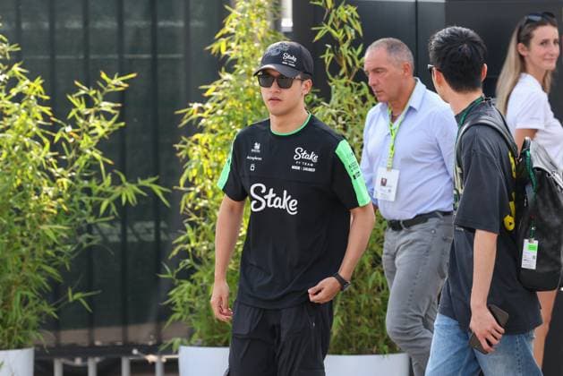 Guanyu Zhou Kick Sauber arrives in paddock, Paddock, 3 Free Practice, Italian Grand Prix, Motorsport, Men, Formula 1, 31 08 2024 Monza Lombardy Italy Copyright: xkolbert-press ChristianxKolbertx