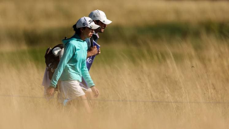 2024 KPMG Women s Irish Open - Pro Am, Carton House, Kildare 31 8 2024 Anna Abom walks to the 6th tee Anna Abom walks to the 6th tee 31 8 2024  Copyright: x INPHO BenxBradyx BB4_3386