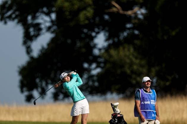 2024 KPMG Women s Irish Open - Pro Am, Carton House, Kildare 31 8 2024 Anna Abom plays a shot down the 6th fairway Anna Abom plays a shot down the 6th fairway 31 8 2024  Copyright: x INPHO BenxBradyx BB4_3388