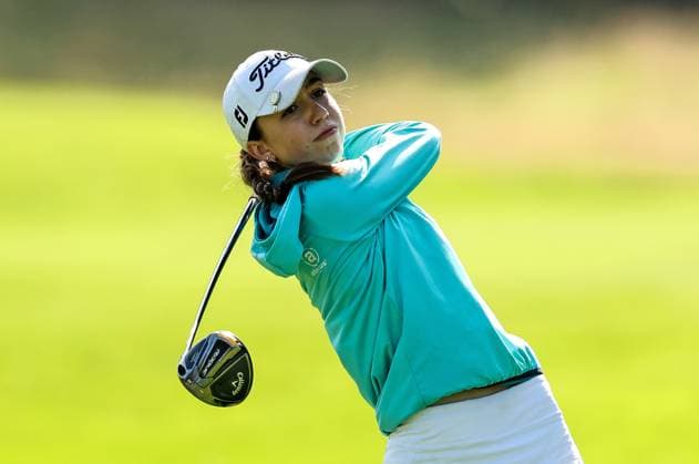 2024 KPMG Women s Irish Open - Pro Am, Carton House, Kildare 31 8 2024 Anna Abom tees off the 8th Anna Abom tees off the 8th 31 8 2024  Copyright: x INPHO BenxBradyx BB4_3400