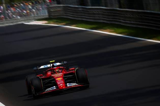 55 SAINZ Carlos (spa), Scuderia Ferrari SF-24, action during the Formula 1 Pirelli Gran Premio d’Italia 2024, Italian Grand Prix 2024, 16th round of the 2024 Formula One World Championship, WM, Weltmeisterschaft from August 30 to September 1, 2024 on the Autodromo Nazionale Monza, in Monza, Italy - F1 - ITALIAN GRAND PRIX 2024 DPPI Panoramic  240831_R16_ITALIA_DP_EA027560