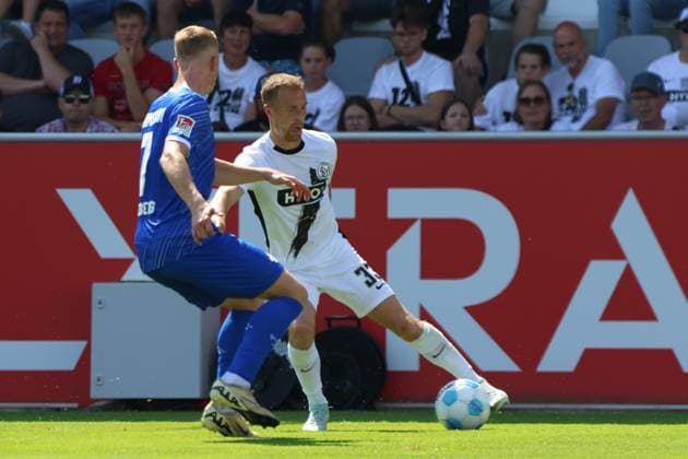 31 08 2024, Football, Men, 2 Bundesliga, Season 2024 2025, SV 07 Elversberg SV Darmstadt 98, Maurice Neubauer SV 07 Elversberg , Isac Lidberg SV Darmstadt 98 Elversberg Ursapharm Arena an der Kaiserlinde Saarland Germany EN Copyright: xSebastianxBachx