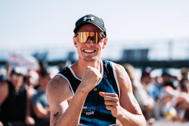 Beach volleyball men Allianz German Beach Tour German Beach Volleyball Championship 2024 31 08 2024 Robin Sowa Timmendorfer Strand Ahmann Hager Arena Schleswig Holstein Germany