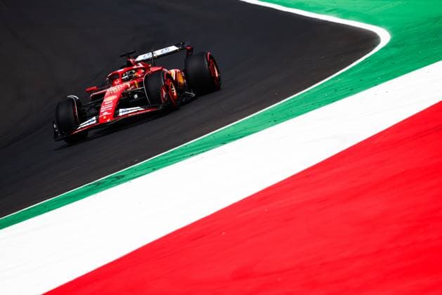 August 31, 2024, Monza, Italy: Charles Leclerc of Ferrari drives a car on the track during the third practice session, ahead of the Italian Formula One Grand Prix at Autodromo Nazionale Monza circuit, in Monza on August 31, 2024. Monza Italy - ZUMAz156 0758266803st Copyright: xBeataxZawrzelx