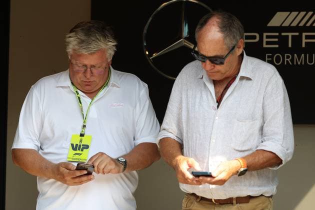 31 08 2024, xsvx, Motorsport FIA Formula 1, Italian Grand Prix 2024 emspor, f l Gerhard Berger and Otmar Szafnauer FIA REGULATIONS PROHIBIT ANY USE OF PHOTOGRAPHS as IMAGE SEQUENCES and or QUASI VIDEO Monza