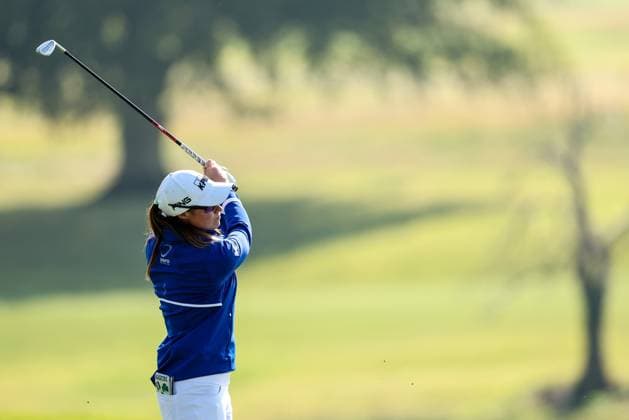 2024 KPMG Women s Irish Open - Pro Am, Carton House, Kildare 31 8 2024 Leona Maguire follows her shot on the 18th Leona Maguire follows her shot on the 18th 31 8 2024  Copyright: x INPHO BenxBradyx BB4_3979