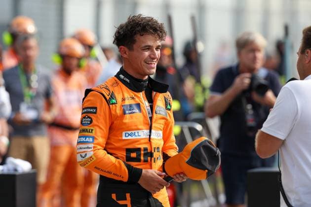 Pole position in the race, Lando Norris McLaren , Qualifying, Italian Grand Prix, Motorsport, Men, Formula 1, 31 08 2024 Monza Lombardy Italy Copyright: xkolbert-press ChristianxKolbertx