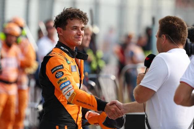 Pole position in the race, Lando Norris McLaren , Qualifying, Italian Grand Prix, Motorsport, Men, Formula 1, 31 08 2024 Monza Lombardy Italy Copyright: xkolbert-press ChristianxKolbertx