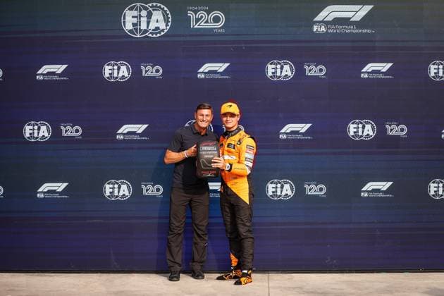 Javier Zanetti, 4 Lando Norris GBR, McLaren Formula 1 Team , F1 Grand Prix of Italy at Autodromo Nazionale Monza on August 31, 2024 in Monza, Italy Photo by HOCH ZWEI Monza Italy