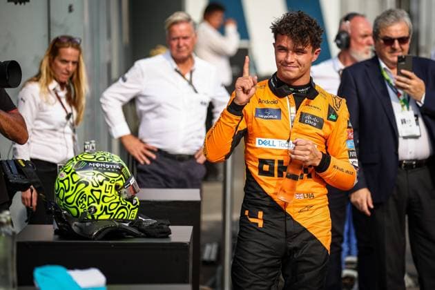 4 Lando Norris GBR, McLaren Formula 1 Team , F1 Grand Prix of Italy at Autodromo Nazionale Monza on August 31, 2024 in Monza, Italy Photo by HOCH ZWEI Monza Italy