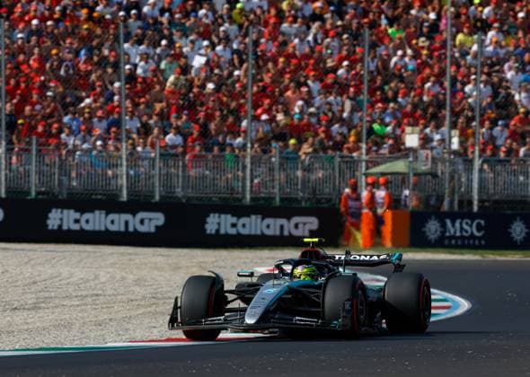 44 Lewis Hamilton GBR, Mercedes AMG Petronas F1 Team , F1 Grand Prix of Italy at Autodromo Nazionale Monza on August 31, 2024 in Monza, Italy Photo by HOCH ZWEI Monza Italy