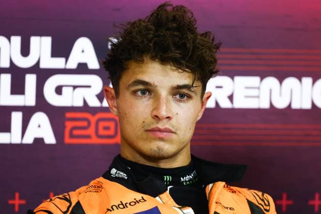 August 31, 2024, Monza, Italy: Lando Norris of McLaren attends the press conference, PK, Pressekonferenz after qualifying session ahead of the Italian Formula One Grand Prix at Autodromo Nazionale Monza circuit, in Monza on August 31, 2024. Monza Italy - ZUMAz156 0758312752st Copyright: xBeataxZawrzelx