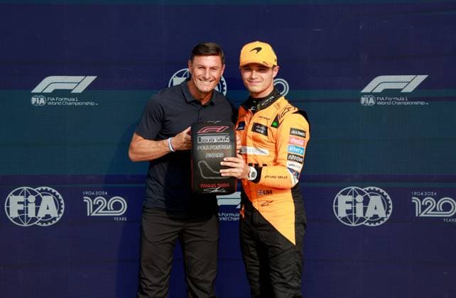 Javier Zanetti, 4 Lando Norris GBR, McLaren Formula 1 Team , F1 Grand Prix of Italy at Autodromo Nazionale Monza on August 31, 2024 in Monza, Italy Photo by HOCH ZWEI Monza Italy