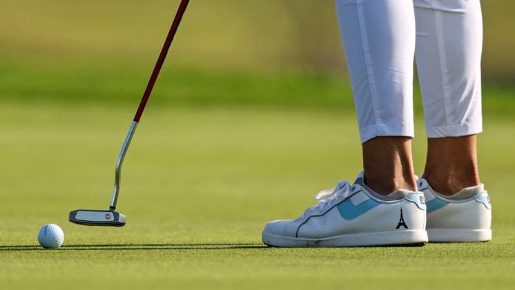 2024 KPMG Women s Irish Open - Pro Am, Carton House, Kildare 31 8 2024 A detailed view of the Eiffel Tower on Alessandra Fanali™s shoes A detailed view of the Eiffel Tower on Alessandra Fanali™s shoes 31 8 2024  Copyright: x INPHO BenxBradyx BB4_4669