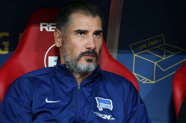 Cristian Fiel Coach, Hertba BSC Berlin 31 08 2024, Football, 2 Bundesliga, FC Kaiserslautern Hertha BSC Berlin, Matchday 4, Season 2024 25, Fritz Walter Stadion, Kaiserslautern, Germany, Photo Michael Deines PROMEDIAFOTO, DFB DFL regulations prohibit any use of photographs as image sequences and or quasi video FC Kaiserslautern Hertha BSC Berlin