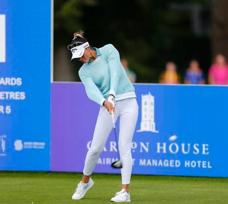 31st August 2024; The O& x2019;Meara Course at Carton House, Maynooth, County Kildare, Ireland; KPMG Womens Irish Open Golf, Round 3; Alessandra Fanali (ITA) teeing off on the 1st hole  ActionPlus12688231 PeterxFitzpatrick