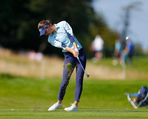31st August 2024; The O& x2019;Meara Course at Carton House, Maynooth, County Kildare, Ireland; KPMG Womens Irish Open Golf, Round 3; Anne Van Dam (NED) teeing off on the 2nd hole  ActionPlus12688217 PeterxFitzpatrick